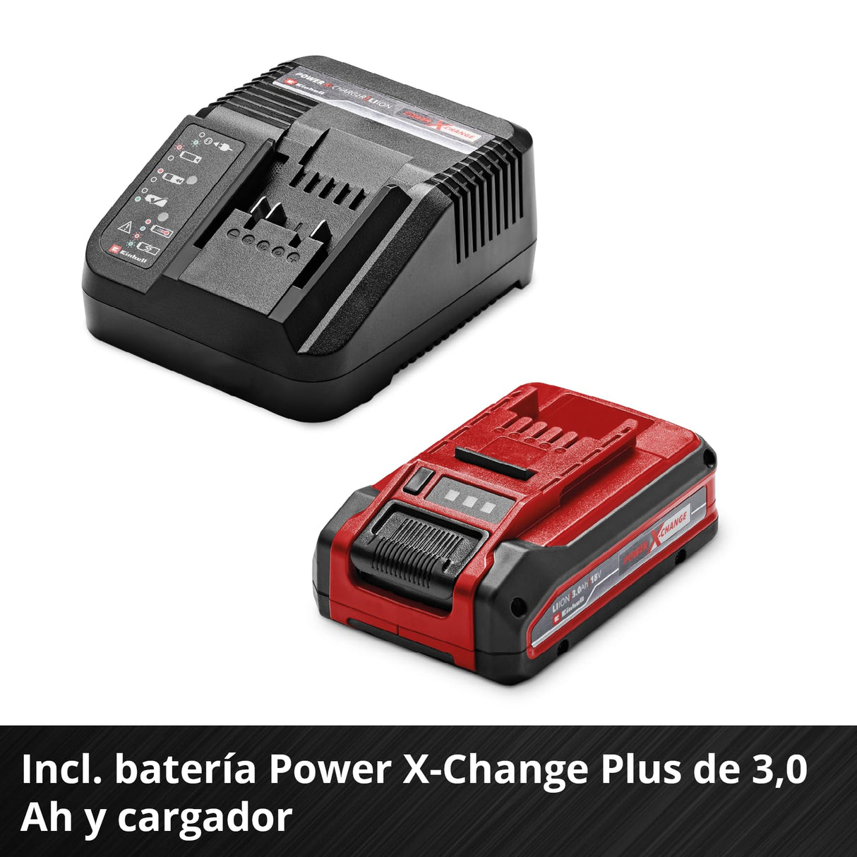 Einhell Professional Power X Change martillo perforador con batería TP-HD 18/28 Li BL +4 (1x3,0A+) (18 V, Brushless, 3 J, SDS-plus, 4 funciones, accesorios, incl. Batería 3,0 Ah Plus + cargador)