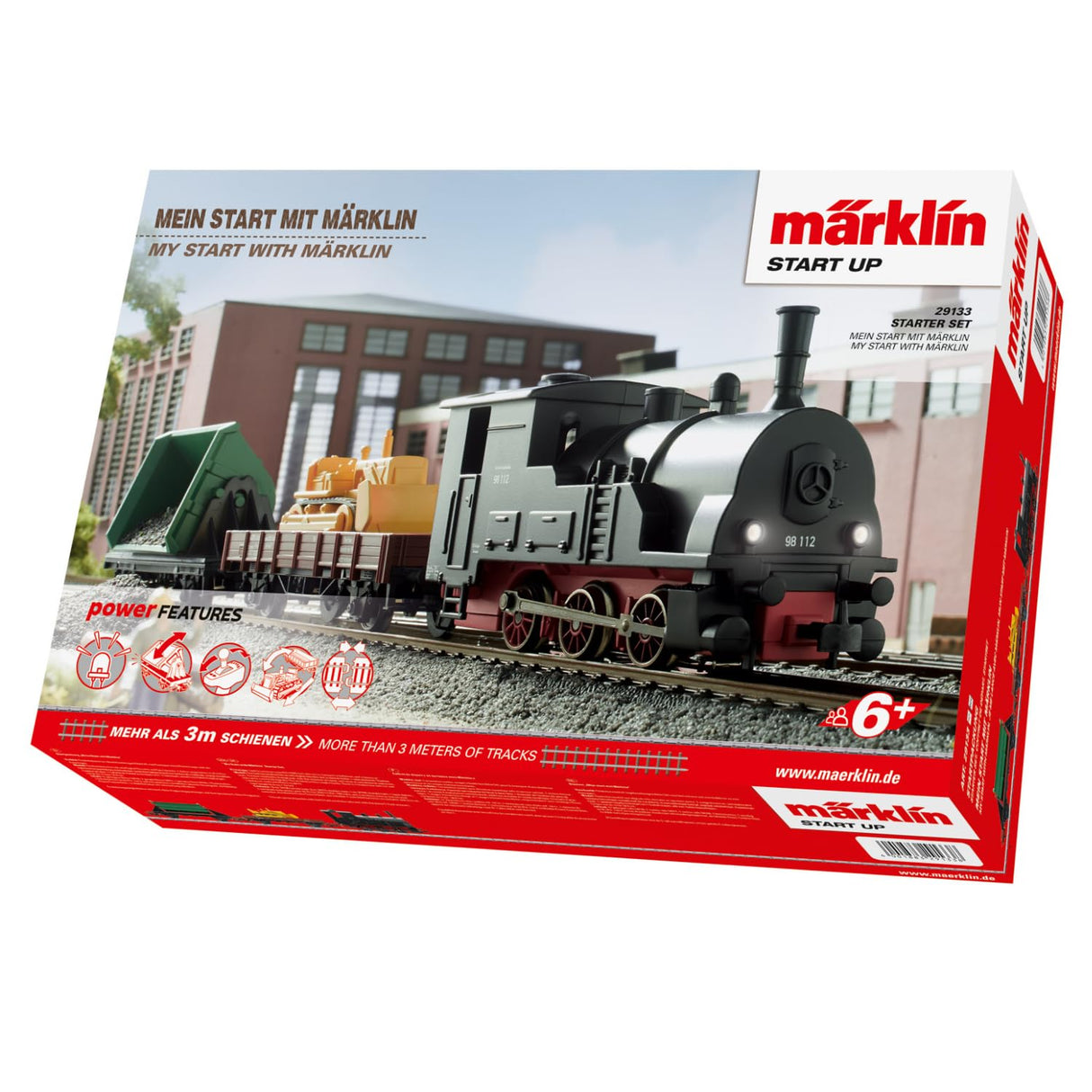 Märklin 29133 - Maqueta de ferrocarril, 230 V, Pista H0, Set de Inicio Locomotora, vagones, rieles y Dispositivo de Control incluidos en el Set de Inicio