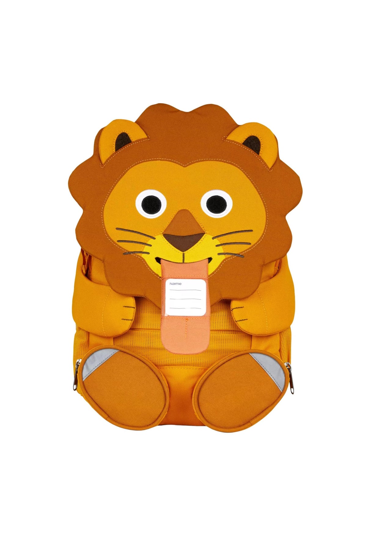 Affenzahn Gran Amigo Mochila, León-Amarillo, Talla única Unisex niños