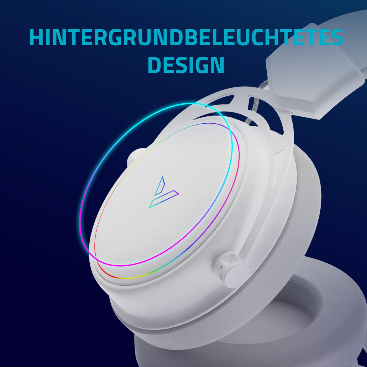 Rapoo Auriculares inalámbricos VH800 para Videojuegos, micrófono Flexible con Silencio, Almohadillas de Piel sintética, batería de 46 h, Auriculares Bluetooth y PC de 2,4 GHz, Mac, Xbox One, PS4,
