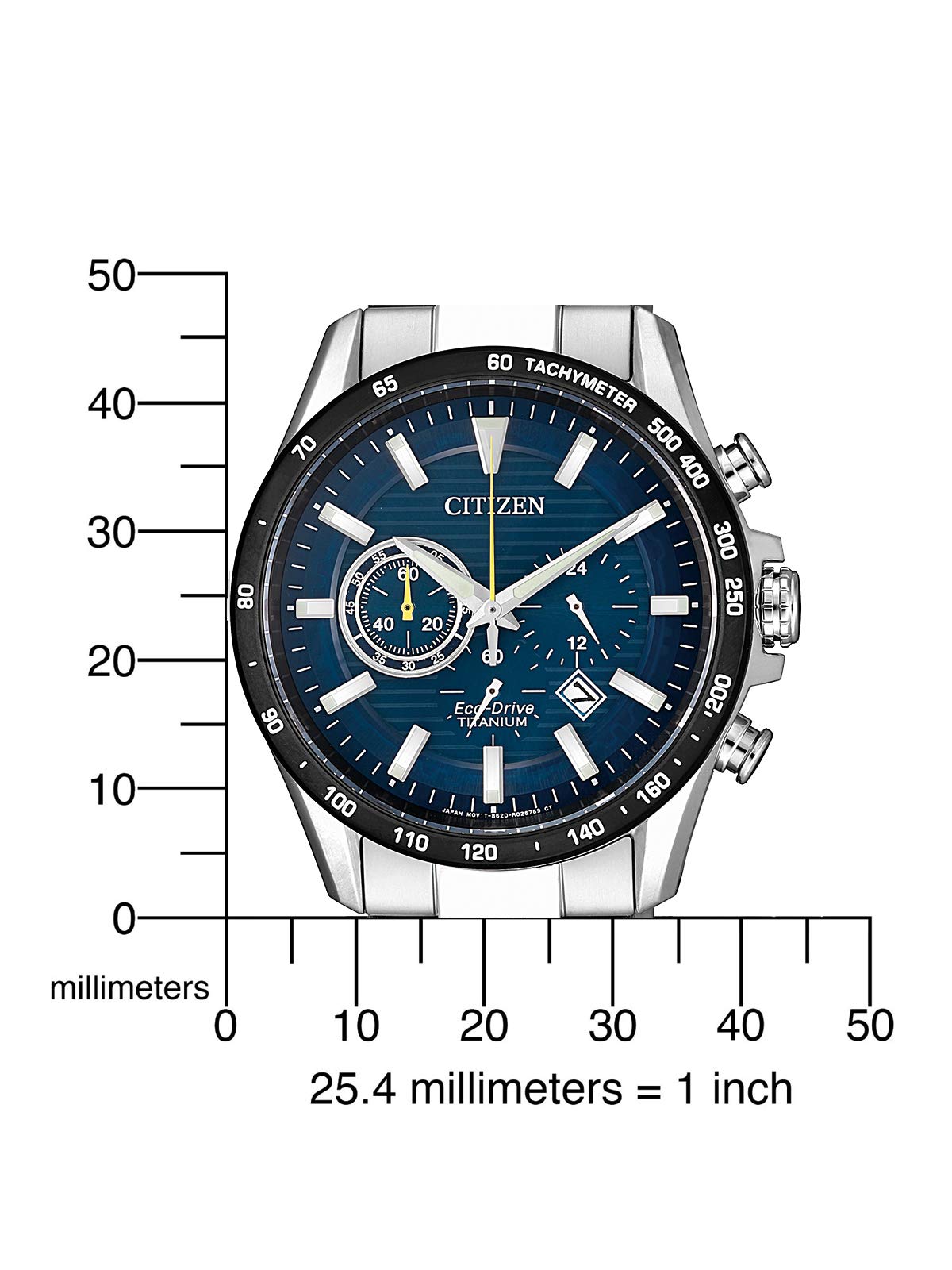 Citizen Reloj Cronógrafo para Hombre de Cuarzo con Correa en Titanio CA4444-82L