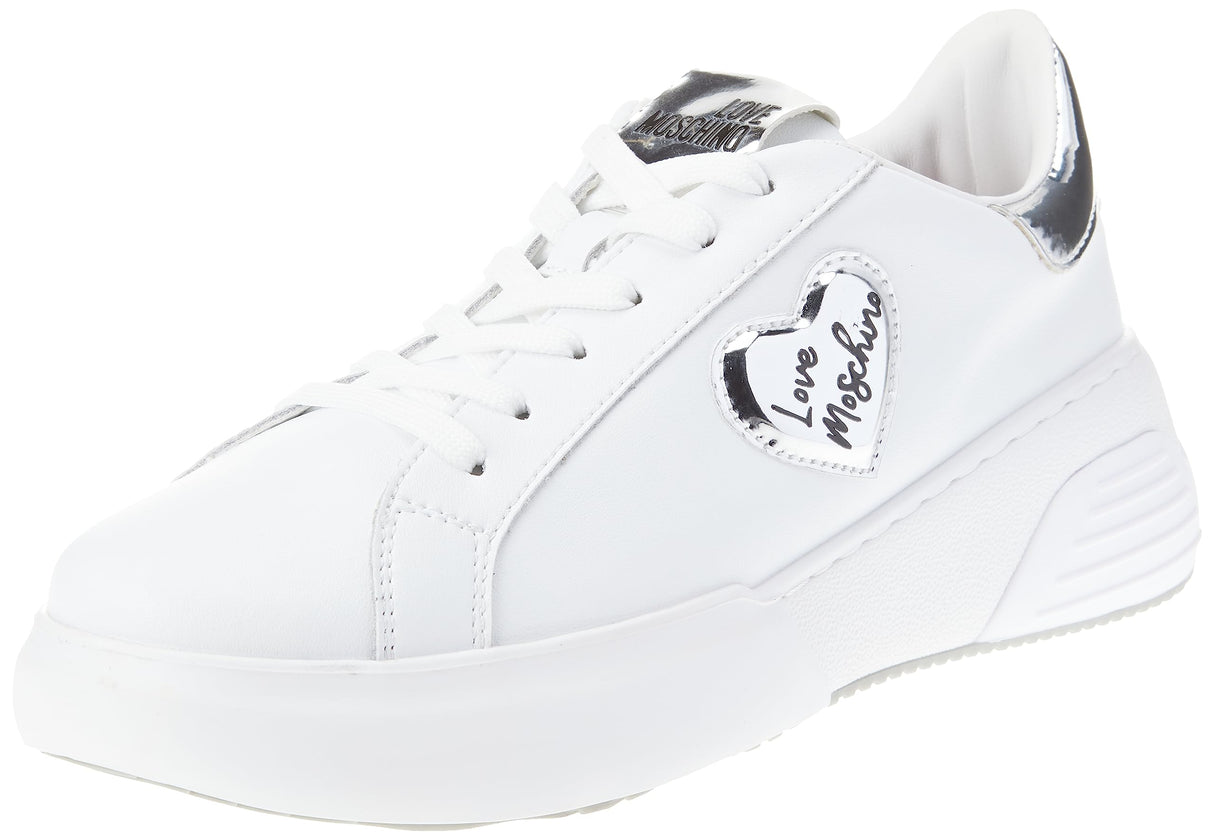 Love Moschino Ja15125g1h, Zapatillas Mujer, Color Blanco, 41 EU
