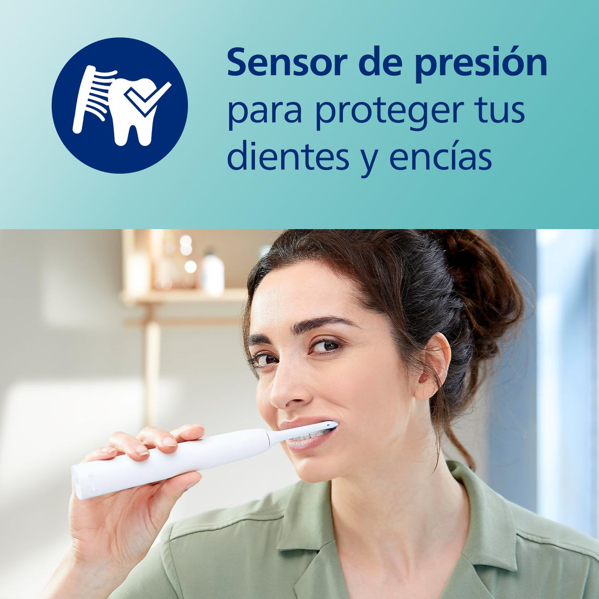 Philips Sonicare ExpertClean 7500, eléctrico cepillo dental sónico con aplicación, 4 modos de cepillado y 3 niveles de intensidad, sensor de presión, blanco y dorado, modelo HX9691/02