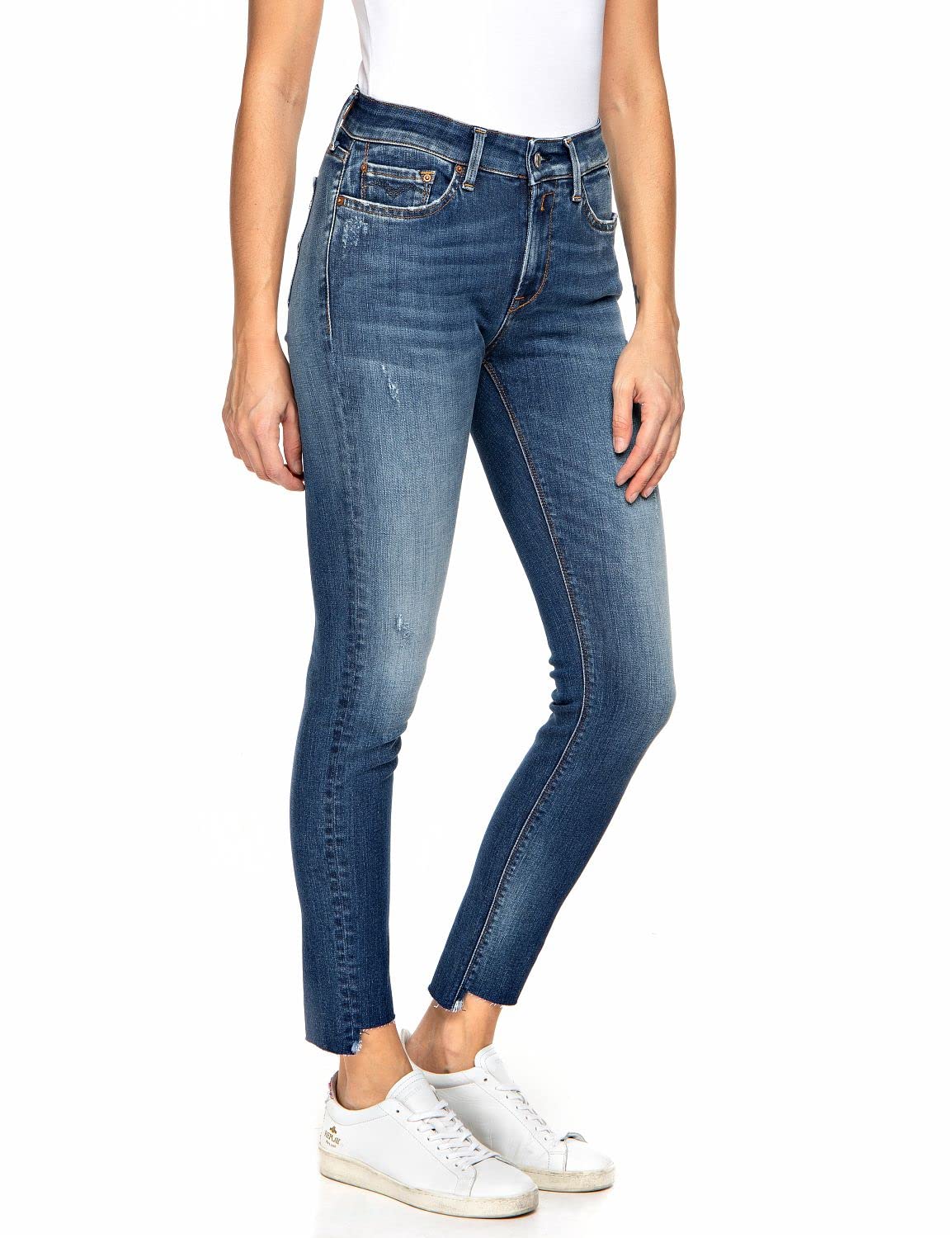 REPLAY Lucia, Jeans Mujer, Azul (009 Azul Medio), 27W / 30L