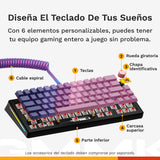 Glorious Gaming GMMK 3 Teclado Gaming Personalizable mecánico, Compacto 65%, Juntas modulares, Teclas PBT Doble inyección, Placa de Aluminio, switches Hot Swap 3/5 Pines, AZERTY francés - Negro