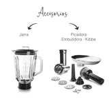Lacor - 69683 - Batidora Eléctrica Complet, Amasadora de Pan, Robot de Cocina Amasador, Ruleta con 6 Velocidades, Acero Inoxidable, 1500W, 6 L