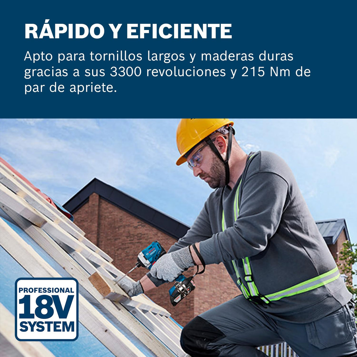 Bosch Professional 18V System atornillador de impacto a batería GDR 18V-215 (incl. L-BOXX)