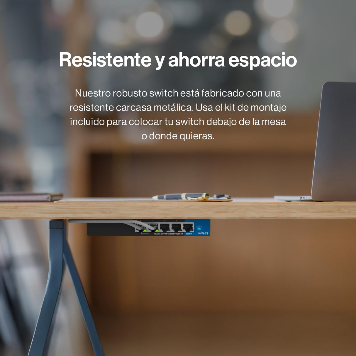 Switch PoE+ multigigabit Linksys no administrado de 5 Puertos y 2,5 G | Ethernet bajo Consumo | Control dúplex Completo | Oficinas pequeñas y domésticas | Sin Ventilador y metálico | PoE+ de 60 W