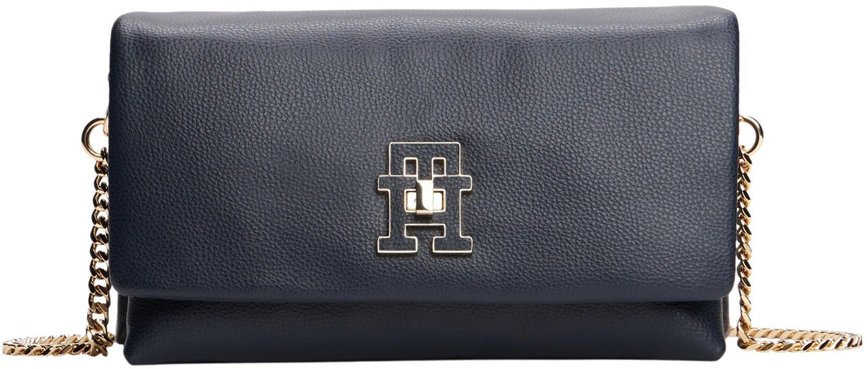 Tommy Hilfiger Bolso bandolera Mujer Modern Mini con cadena, Azul (Space Blue), Talla Única