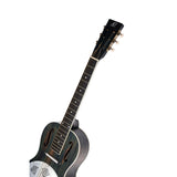 Ortega Guitars Americana Series - Guitarra resonadora vintage – electroacústica con barra de labios – Madera de caoba con acabado satinado desgastado (RRG30E-DD)