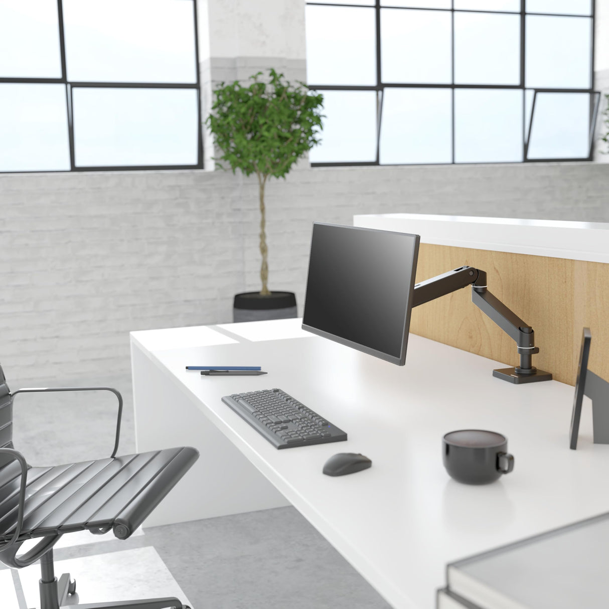 LX Pro Arm Single DP Desk Mount WCB