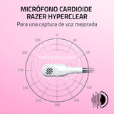 Razer Kraken Kitty V2 - Auriculares RGB con Cable y Kitty Ears para Juegos y Streaming (325 g, transductores Triforce de 40 mm, micrófono cardioide HyperClear, Sonido Envolvente) Blanco