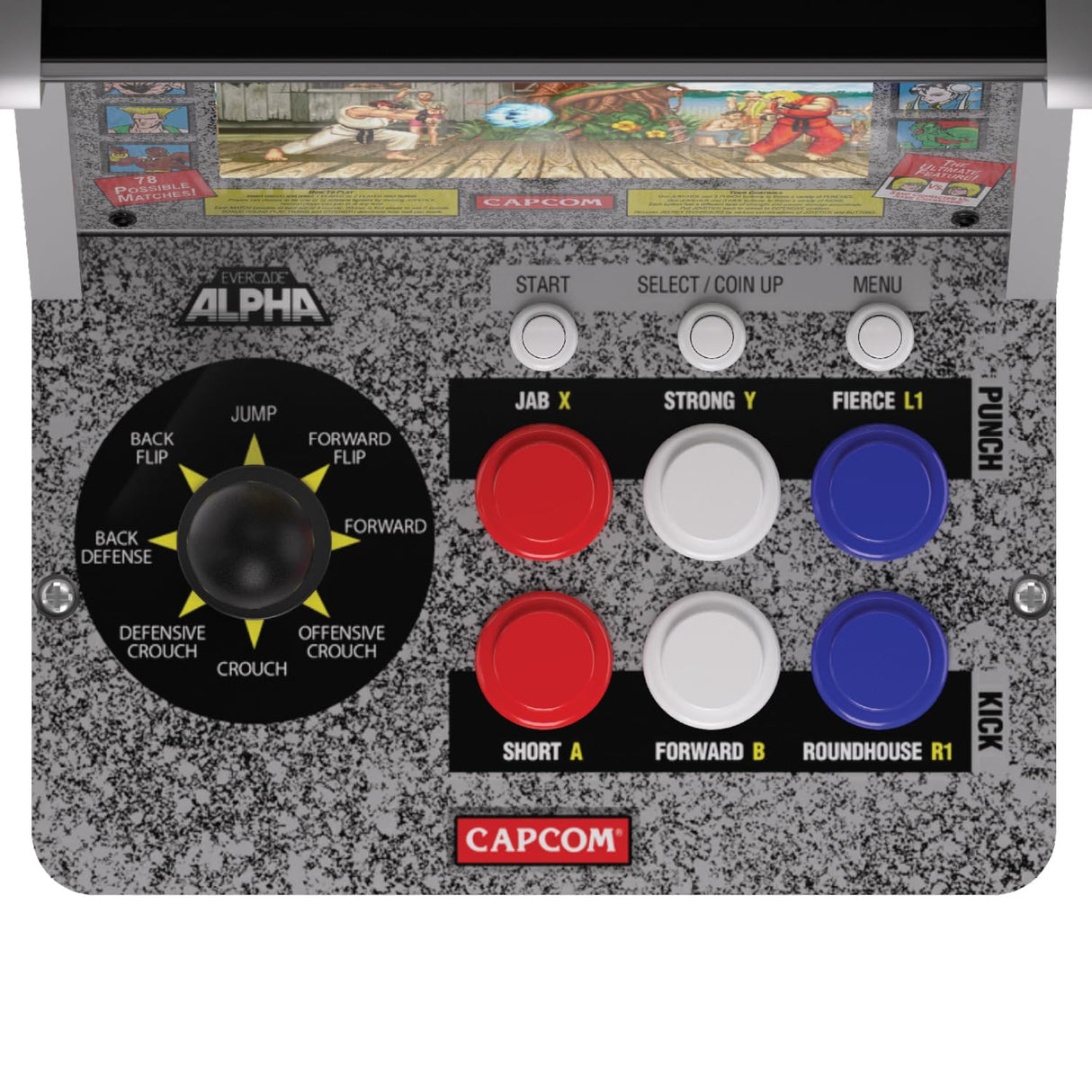 Evercade Alpha Street Fighter Bartop Arcade