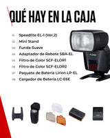 Canon Speedlite EL-1 (Ver.2) Flash de Cámara Profesional - Ideal para Deportes, Moda, Boda - Resistente al Clima y Cabeza de Flash Inclinable 120° - Compatible con Canon EOS