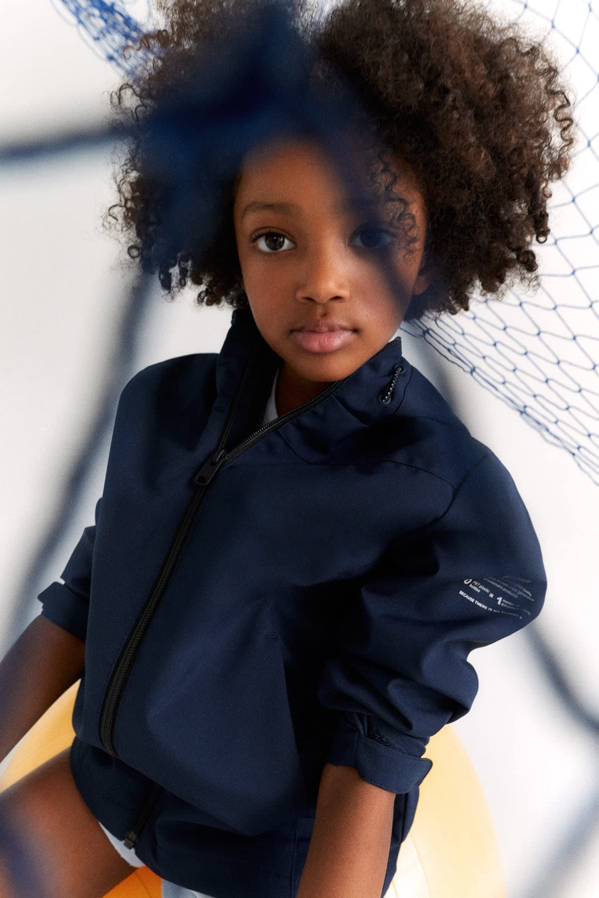 ECOALF - Cazadora Niño Kalimalf, de Poliéster Reciclado, Tejido Reciclado, Impermeable, Cómoda y Ligera, Chaqueta Niño, Abrigo para Niño, Talla 14 años, Color Azul Marino