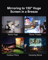 ULTIMEA Mini proyector portátil Full HD con WiFi Mejorado 5G/2.4G y Bluetooth, decodificación 2K, 300 lúmenes ANSI, Enfoque eléctrico, Compatible con iOS Android Phone/TV