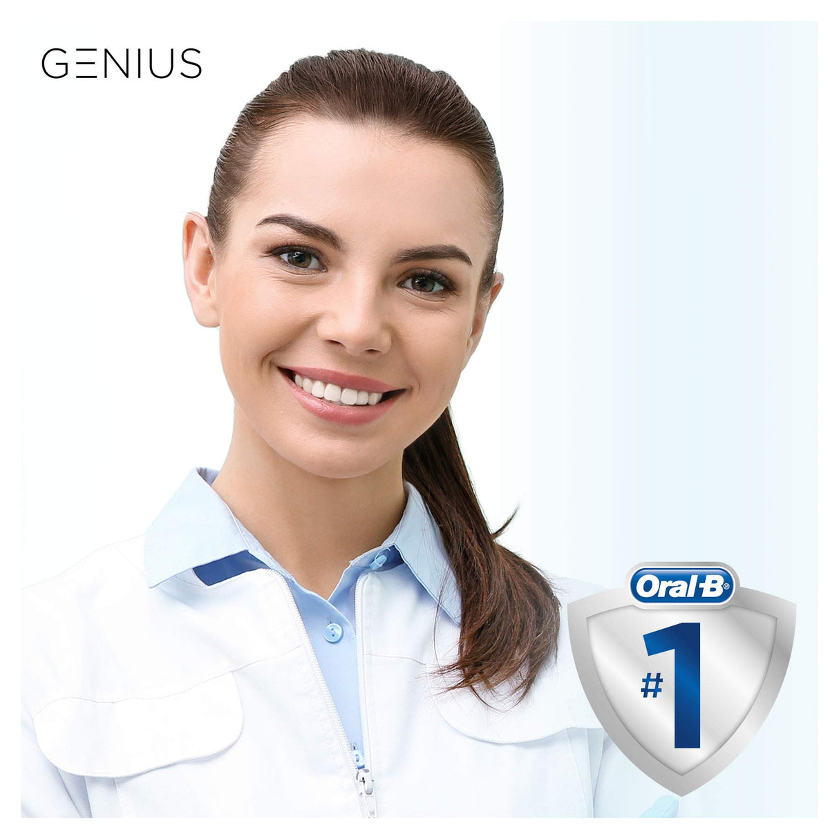 Oral-B Genius 8500n - Cepillo de dientes eléctrico, recargable, con 1 mango conectado por Bluetooth, detector de posición, plateado, 1 cabezal y 1 funda de viaje
