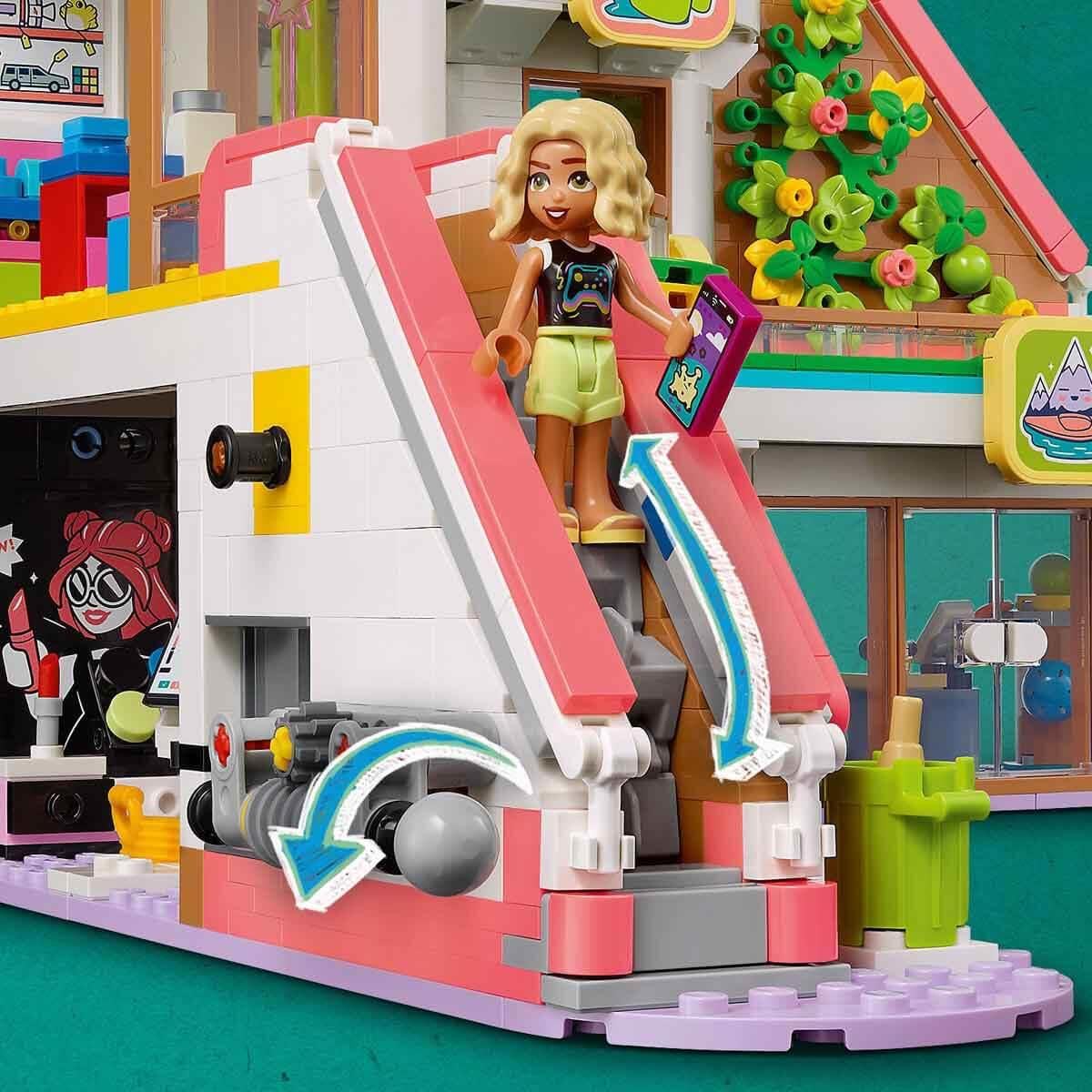 LEGO Friends Centro Comercial de Heartlake City Juguete de Casa de Muñecas apra el Juego de Rol, Maqueta de Construcción con Mini Muñecos de Personajes, Regalo para Niñas y Niños de 8 Años o Más 42604