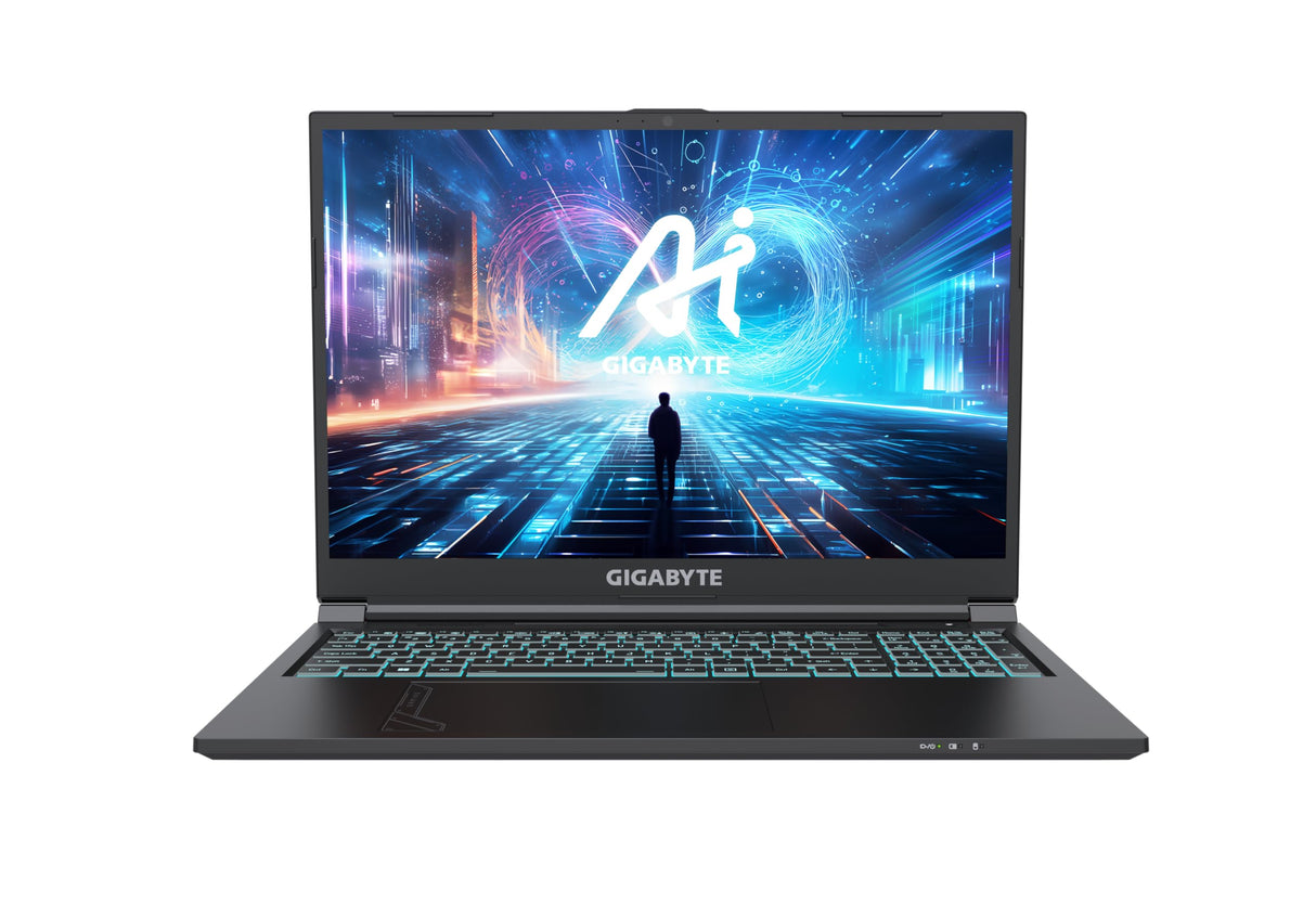 GIGABYTE Portátil Gaming G6 KF - 16,0 Pulgadas, 165Hz FHD, Intel Core i7-13700H, RTX 4060 GPU, 16GB DDR5 4800MHz, 512G SSD, FreeDOS, G6 KF-73ES893KD