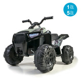 FEBER - Quad Boxer- Vehículo eléctrico a batería de 12V, con Marchas adelante, atrás y Freno, hasta 5 km/h, Cargador Incluido, 45 min de Juego,de 3 a 5 años, Verde,Famosa(FEN03000) Versión Actual
