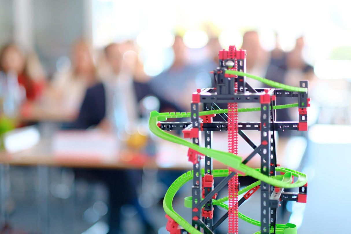 fischertechnik circuito de canicas Dynamic L2, 536621 – kit de construcción para niños, juguete educativo a partir de 9 años