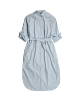 G-Star para Mujer Vestido Long Shirt, Multicolor (dk Wave Pinpoint Stripe D24625-D592-G459), S