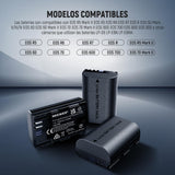 NEEWER Paquete de 3 2200mAh LP-E6P/LP-E6NH/LP-E6N Baterías Repuesto & Cargador Triple USB,Compatible con Canon EOS R5 Mark II EOS R5 EOS R6 EOS R7 EOS R 5D II III IV 6D 6D II 7D 7D II 60D 70D 80D 90D