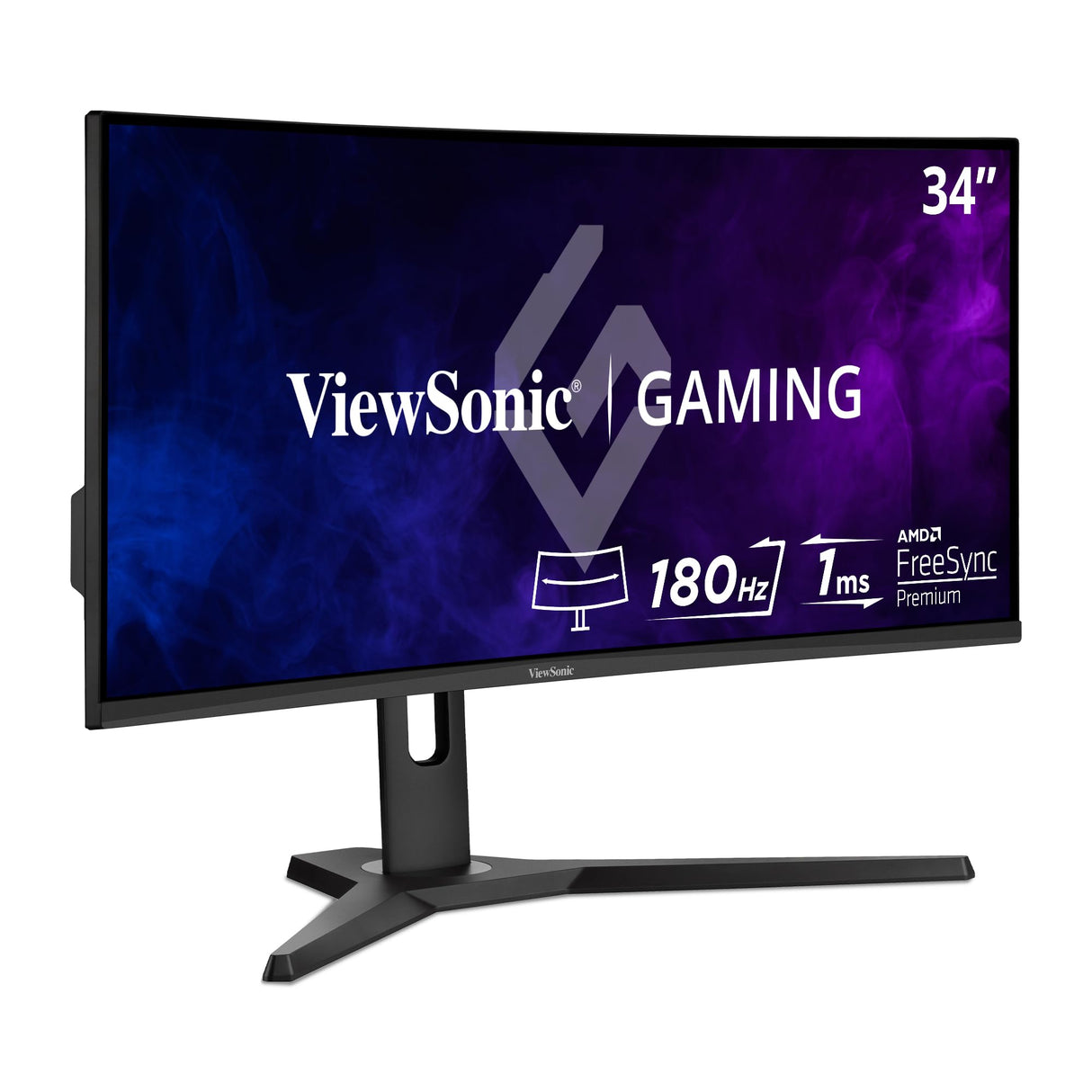 ViewSonic VX3418-2KPC Monitor VA 34" QHD, Curvo 1500R, 144hz, 1ms MPRT, Adaptive Sync, 2 HDMI, 2 DisplayPort, Altavoces, pie Ajustable en Altura