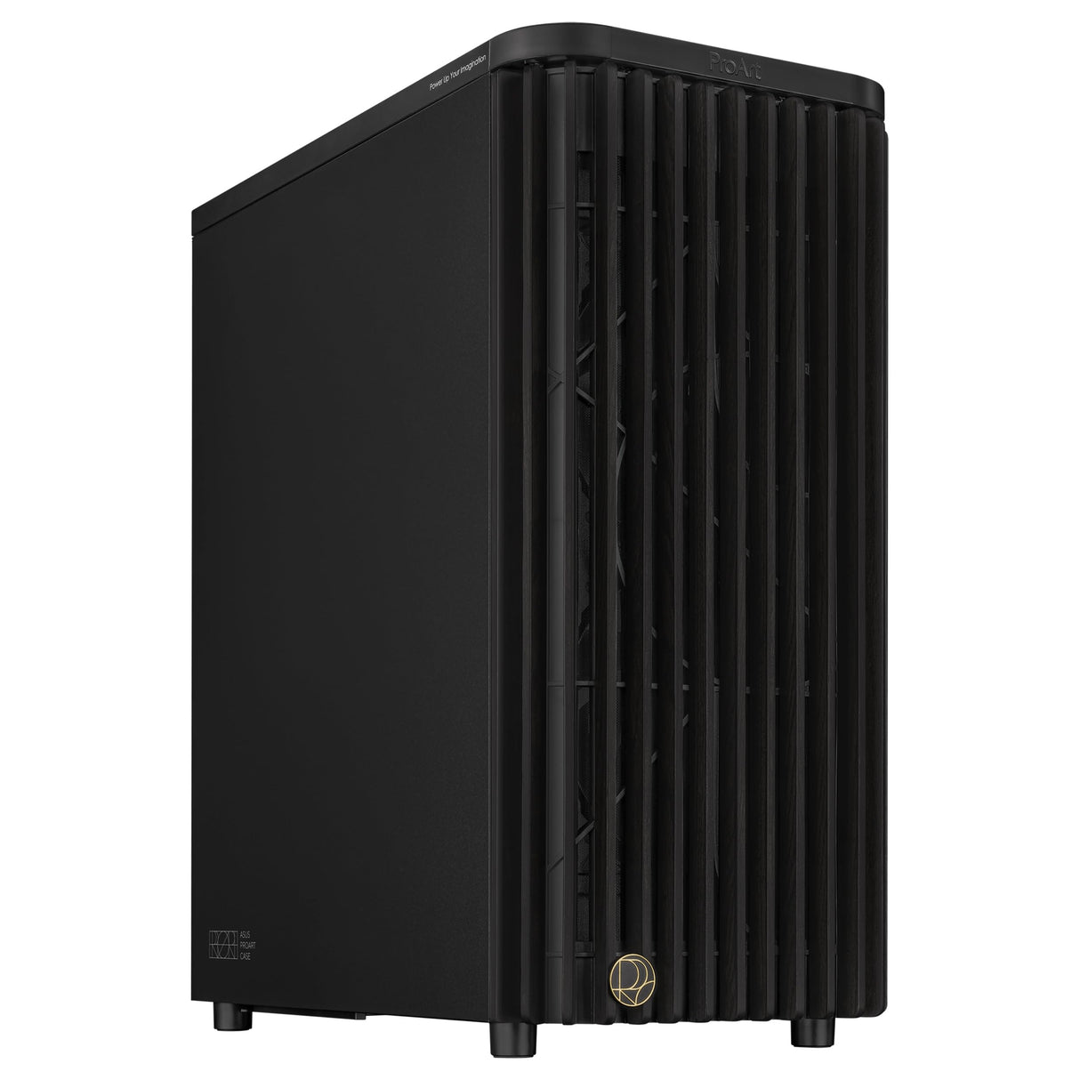 ASUS ProArt PA401, Chasis ATX con Panel de Metal, Compatible con GPU de hasta 314 mm, Dos Ventiladores de 160 mm, Bloqueo del Panel Lateral, Soporte para Fuente de alimentación extraíble