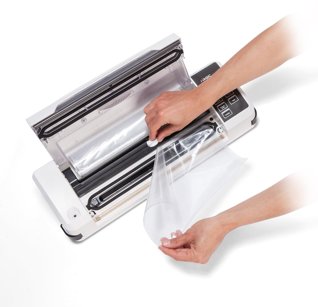 Magic Vac Champion Máquina de envasado al vacío doméstica, 130 W, blanco