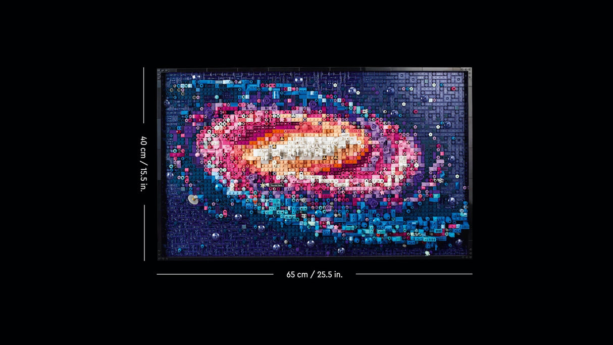 LEGO Art Galaxia Vía Láctea Arte Mural y Decoración de Pared para el Salón y Hogar, Regalo Creativo de Astronomía para Hombres y Mujeres, Maqueta para Adultos, Póster 3D 31212