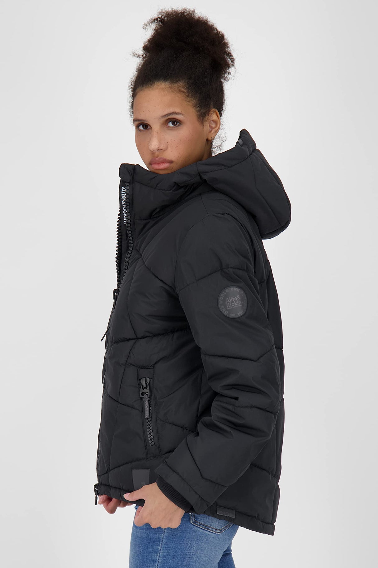alife & kickin Kasandraak A Jacket Chaqueta de Invierno para Mujer, Forro cálido, Tallas XS-XXL, Moonless, S