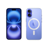 Apple iPhone 16 (256 GB) - Azul Ultramar + Funda Transparente con MagSafe