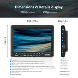 NEEWER F100 7 Pulgadas Monitor de Campo de Cámara HD Asistente de Video Delgado IPS 1280x800 4K Entrada HDMI 1080p con 2600 mAh Li-ion Catería/Cargador USB, Estuche de Transporte para Cámaras DSLR