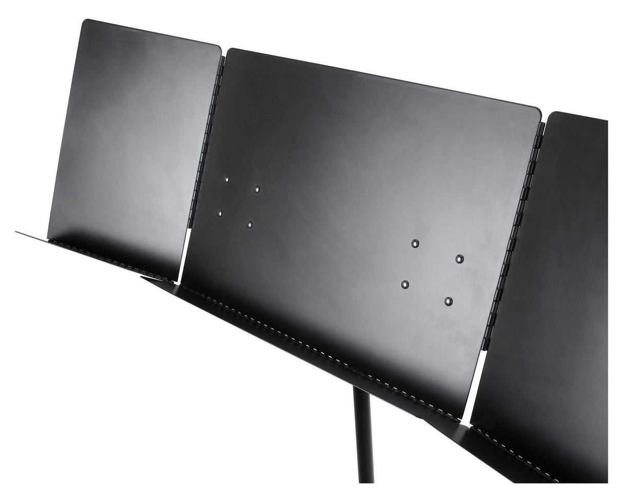 Atril de Orquesta Classic Cantabile Pro - Atril de Director Plegable para Partituras - Bandeja de Partituras de 3 Piezas, Desmontable - Negro
