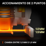 SteelSeries Apex 9 Mini - Teclado Mecánico de Gaming - Interruptores ópticos - Accionamiento de 2 puntos - Forma compacto Esports Mini 60 % - Interruptores intercambiables - Teclado nórdico (QWERTY)