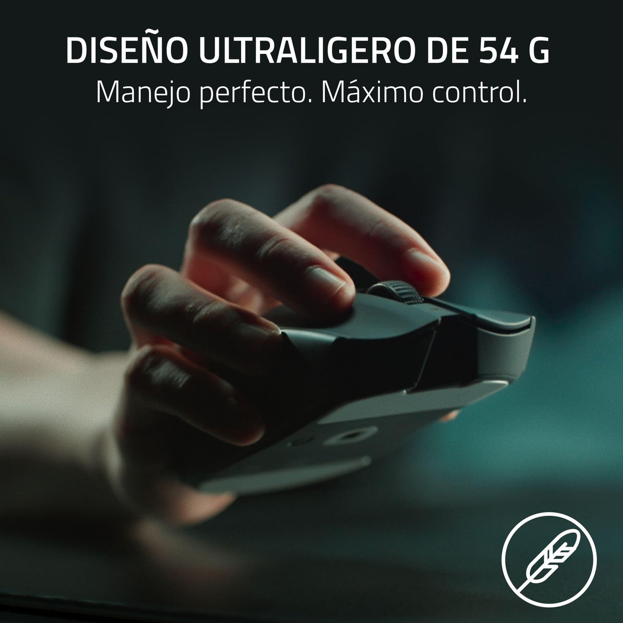 Razer Viper V3 Pro - Ratón inalámbrico Ultraligero Esports Gaming (8K Hz HyperPolling, diseño Ligero de 54g, Sensor Focus Pro 35K dpi, HyperSpeed Wireless, 95 Horas de duración) Negro