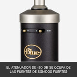 Blue Baby Bottle SL XLR Micrófono condensador para grabación y transmisión, Cápsula cardioide de gran diafragma, Soporte de amortiguador de choque y Estuche protector - Negro