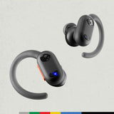 Skullcandy Push ANC Active Auriculares In-Ear Inalámbricos, 58 h de Autonomía, Impermeabilidad IP67, Carga Inalámbrica, Micrófono, Compatibles con iPhone y Android. True Black/Orange