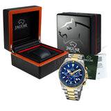 JAGUAR Reloj Modelo J873/1 de la colección Executive, Caja de 46,5 mm Azul con Correa de Acero Bicolor para Caballero