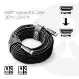 Club 3D CAC-1392 HDMI™ Hybrid AOC Cable 8K60Hz/4K120Hz 30m