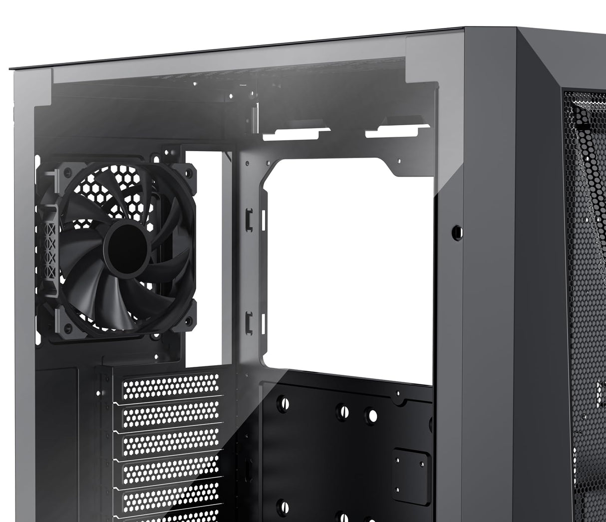 Xilence Xilent X X912.ARGB - Carcasa para PC para Gaming, 3 Ventiladores ARGB de 120 mm, 1 Ventilador Negro, Caja de Torre ATX Midi Midi, Panel Frontal de Malla para un Buen Flujo de Aire y Placa de