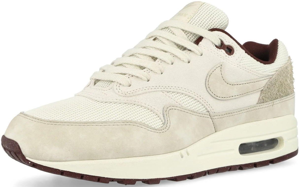NIKE Air MAX 1 PRM, Sneaker Hombre, Sail Lt Orewood Brn Phantom, 43 EU