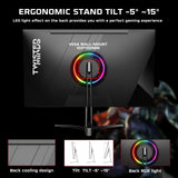 Twisted Minds Monitor para Gaming, Pantalla de 32 Pulgadas Fast VA - Resolución 2560 x 1440 QHD, frecuencia actualización 180 Hz, relación Aspecto 16:9, Tiempo Respuesta 1 ms - Negro (TM32QHD165VA)