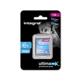 Tarjeta CFast 2.0 de 128 GB de alto rendimiento, de Integral, con una velocidad de lectura de hasta 550 MB/s y una velocidad de escritura de hasta 540 MB/s, BLACK