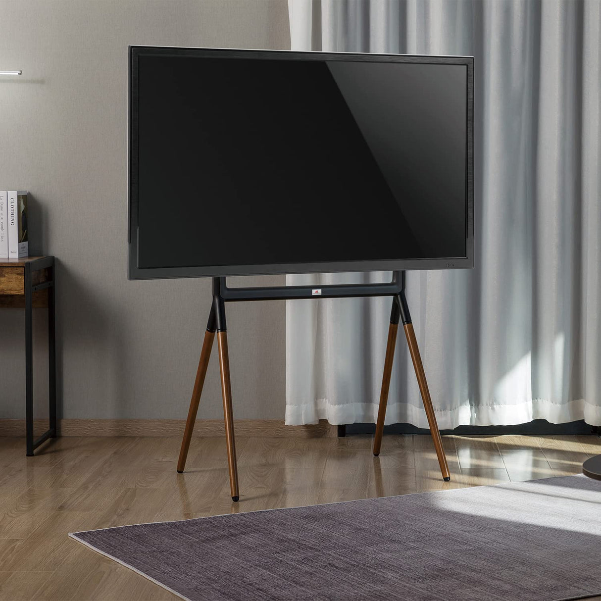 Maclean MC-926 Soporte Universal para TV Soporte para TV de 49-70" hasta 40 kg máx. VESA 600x400 Compatible con LCD LED OLED QLED Plasma Negro/Nogal