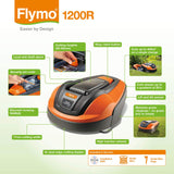 Flymo Robotic Lawnmower 1200 R - Cortacésped rotatorio
