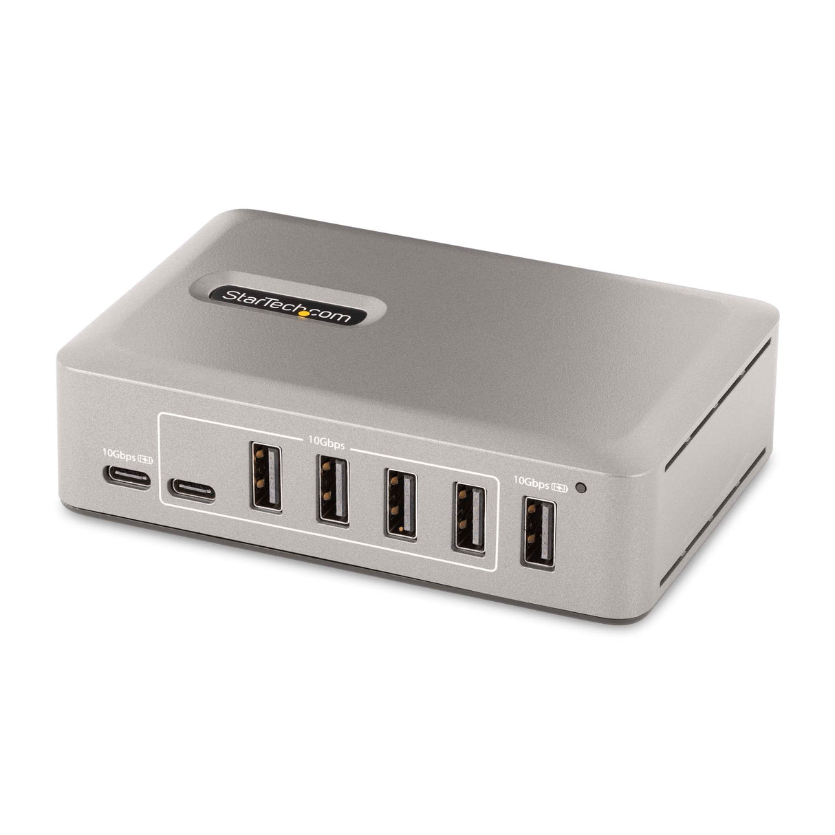 StarTech.com Hub Concentrador USB-C de 10 Puertos - 8X USB-A/2x USB-C - con Fuente de 65W - USB 3.1 10Gbps - Ladrón USB Tipo C con Certificación USB-IF - Multiplicador USB C (10G5A2CS-USB-C-HUB)