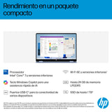 HP OmniBook 5 Flip 14-fp0009ns - Ordenador portátil táctil Convertible de 14" 2K (Intel Core i5-1334U, 16GB RAM, 512GB SSD, Intel Iris Xe Graphics, Windows 11 Home) Silver - Teclado QWERTY Español