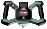 Metabo Agitador de Batería 18V RW 18 LTX BL 120 | Motor Sin Escobillas, Parada Rápida, 30L Mezcla Eficiente, Seguridad Mejorada, Manejo Ergonómico Avanzado